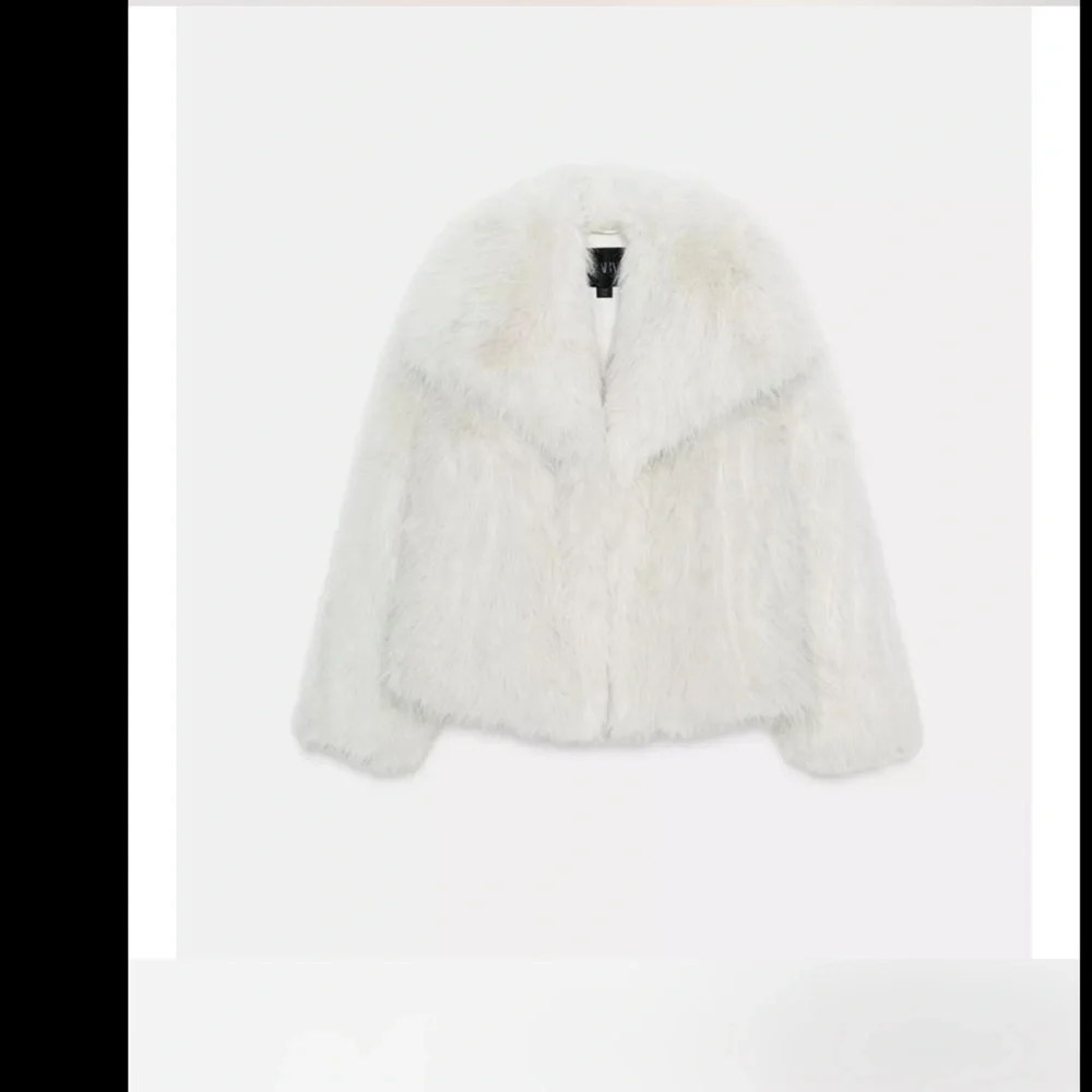 ZARA Cream Faux Fur Teddy Jacket - Picture 3 of 7